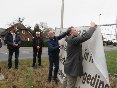 Protestspandoek N35 verwijderen 29-2-2024