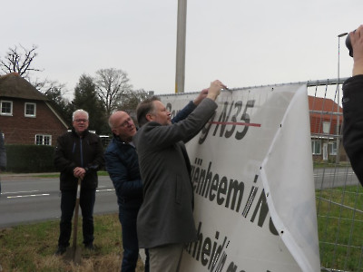 Protestspandoek N35 verwijderen 29-2-2024